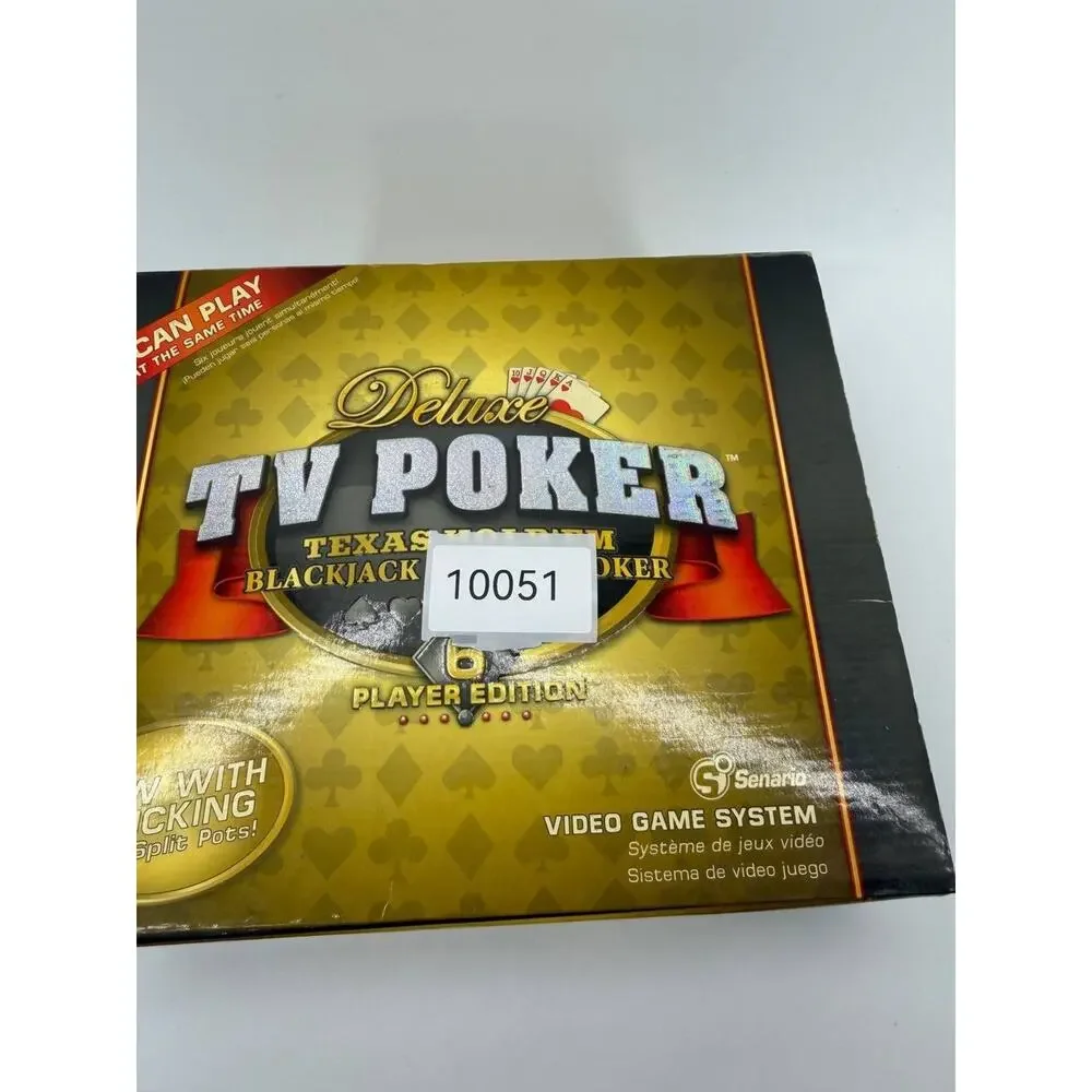 Deluxe TV Poker 6 Player Edition Texas Hold'em Blackjack Video Poker System